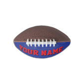 Mini BLAU UND RED Personalisiert Football (Vorderseite)