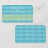 Mini Blue Diamond Muster Visitenkarte (Vorne/Hinten)