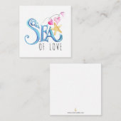 Mini Blue Ocean Inspiriert Valentinstag Cards Mitteilungskarte (Vorne/Hinten)