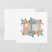 Mini-Blume Einladung (Vorne/Hinten)