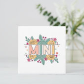 Mini-Blume Einladung (Stehend Vorderseite)
