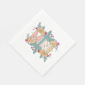 Mini-Blume Serviette (Ecke)