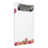 Mini-Blumen-Clipboard mit farbenfrohen Blüten Mini Klemmbrett (Schrägansicht)