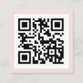 MINI Blush Florals QR Code Wedding Details Begleitkarte (Rückseite)