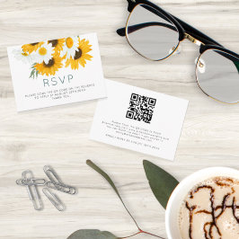 MINI Bohemisch Sunflower Wedding QR Code UAWG Begleitkarte