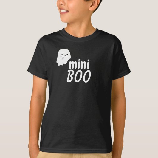 Mini BOO Halloween Niedlich Ghost Family Matching T-Shirt (Vorderseite)