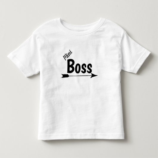 Mini Boss Kleinkind T-shirt (Vorderseite)
