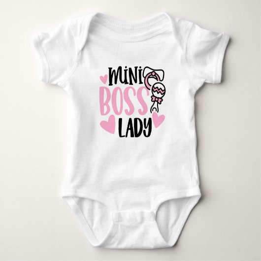 Mini Boss Lady Baby Strampler (Vorderseite)
