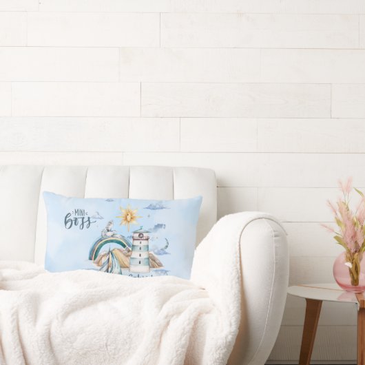 Mini-Boss-Schiff im Ozean individuell anpassbar Lendenkissen (Liege)