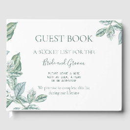 Mini Botanical Wedding Guest Book Bucket List Gästebuch