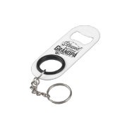 Mini Bottle Opener Keychain for Grandpa Mini Flaschenöffner (Rückseite Schrägansicht)