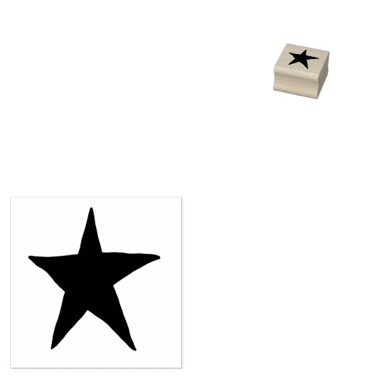 Mini Briefmarke Star Gummistempel (Stempel)
