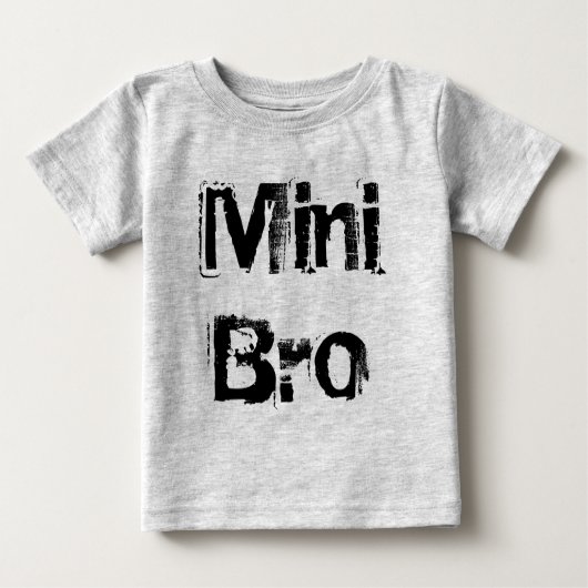 Mini-Bro. Baby T-shirt (Vorderseite)