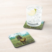 Mini Brown Pferd Getränkeuntersetzer (Rechte Seite)