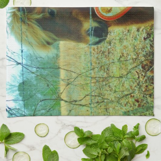 Mini Brown Pferd Handtuch (Gefaltet)