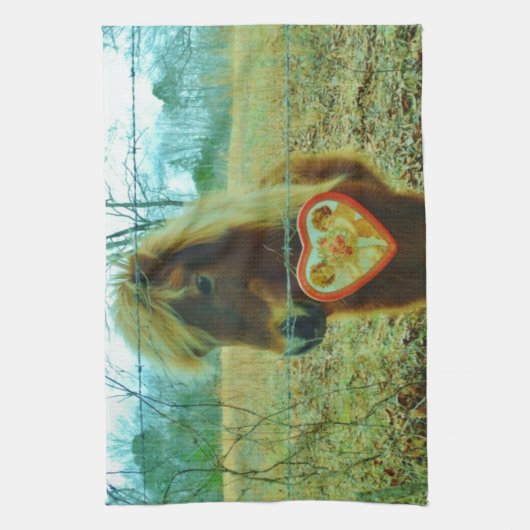 Mini Brown Pferd Handtuch (Vertikal)