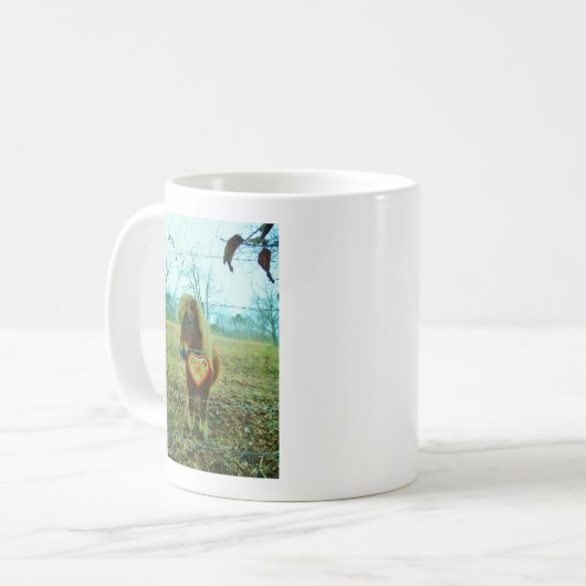 Mini Brown Pferd Kaffeetasse (Vorderseite Links)