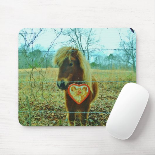 Mini Brown Pferd Mousepad (Mit Mouse)