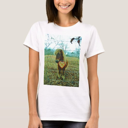 Mini Brown Pferd T-Shirt (Vorderseite)