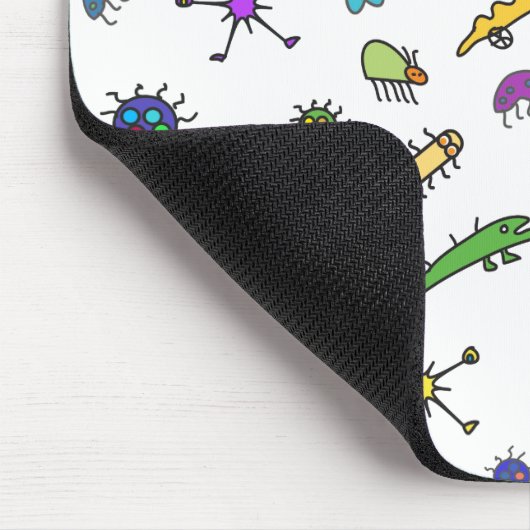 Mini Bugs und Mini Beasts Mousepad (Ecke)