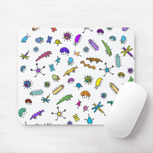 Mini Bugs und Mini Beasts Mousepad (Mit Mouse)