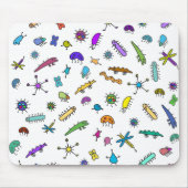 Mini Bugs und Mini Beasts Mousepad (Vorne)
