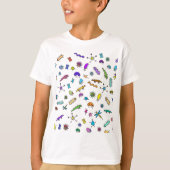 Mini Bugs und Mini Beasts T-Shirt (Vorderseite)