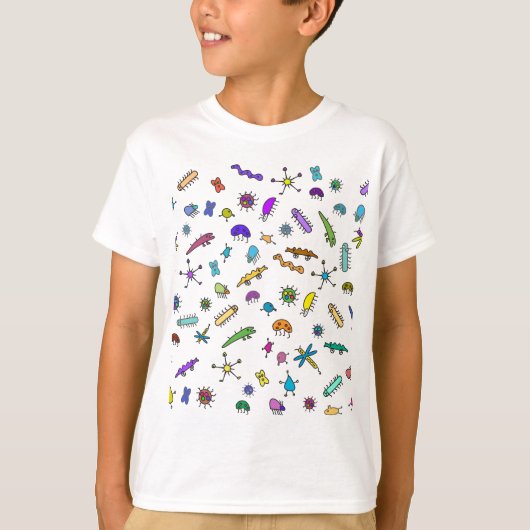 Mini Bugs und Mini Beasts T-Shirt (Vorderseite)