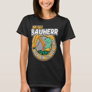 Mini Builder Dino Digger Baumaschinen Con T-Shirt