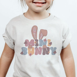 Mini Bunny Oaster Retro Spring Floral Kleinkind T-shirt