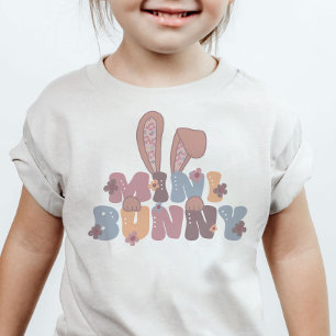 Mini Bunny Oaster Retro Spring Floral Kleinkind T-shirt