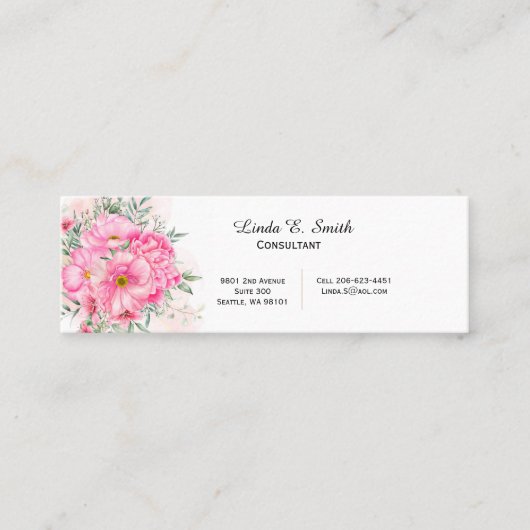 Mini Calling Card Telefonnummerkarte (Vorderseite)