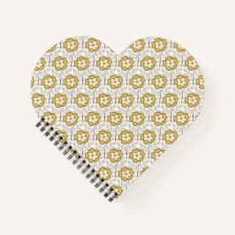Mini Camellia Bliss Yellow Gray Notizblock