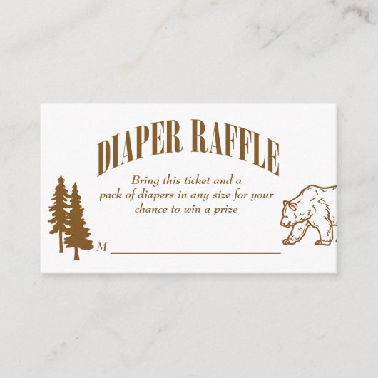 Mini-Camper-Abenteuer Babydusche Windelpreisraffin Begleitkarte (Vorderseite)