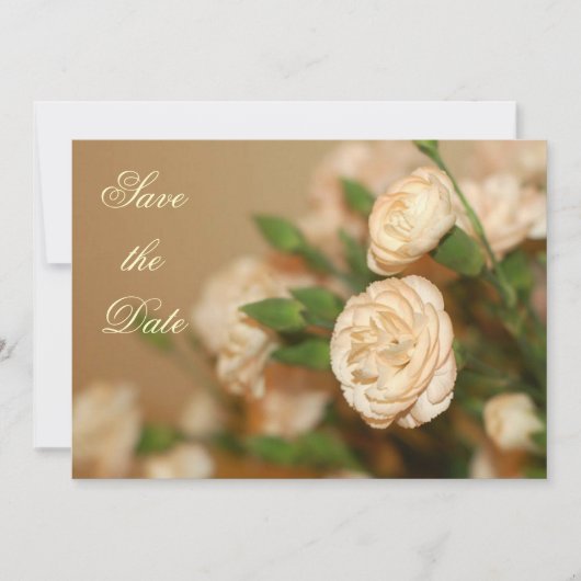 Mini Carnation Save the Date/Einladung Date (Vorderseite)