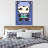Mini Cat Woman Leinwanddruck (Insitu (Schlafzimmer))