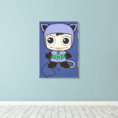Mini Cat Woman Leinwanddruck (Insitu (Holzboden))