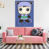 Mini Cat Woman Leinwanddruck (Insitu (Wohnzimmer))