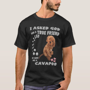 Mini Cavapoo Sprichwort Mama, Cavadoodle Vater Pri T-Shirt