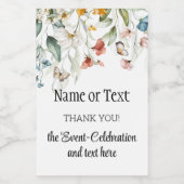 Mini Celebration Danke noch Leben Blumentropfen Weinetikett (Einzelnes Label)