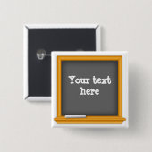 Mini-Chalkboard individuell einstellbar Button (Vorne & Hinten)