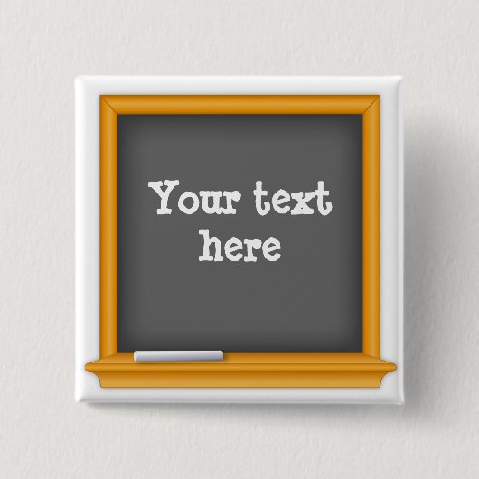 Mini-Chalkboard individuell einstellbar Button (Vorderseite)
