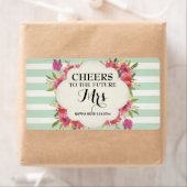 Mini Champagne Label Brautparty Gefallen für Grün (Insitu)