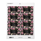 Mini Champagne Label Brautparty Gefallen Retro (Vorne)