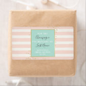 Mini Champagne Label Brautparty Gevor (Insitu)