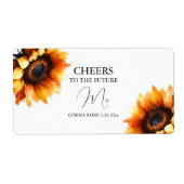 Mini Champagne Label Brautparty Gevor (Vorne)