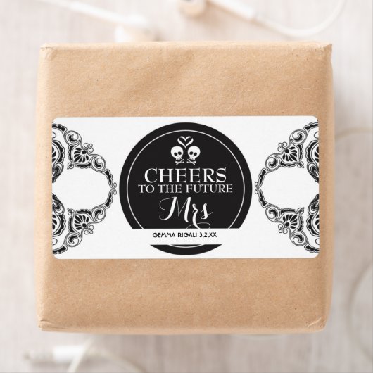 Mini Champagne Label Brautparty Gevor (Insitu)