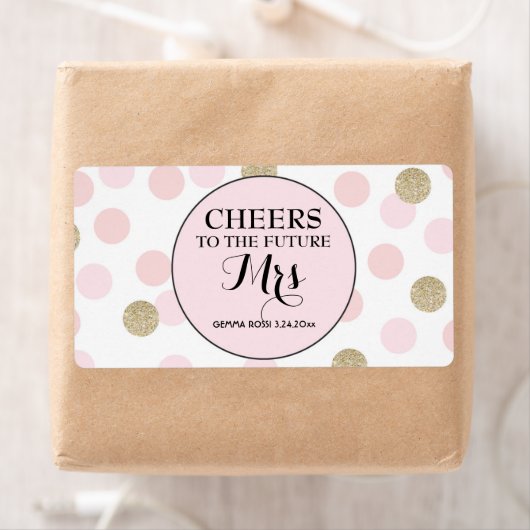 Mini Champagne Label Brautparty Gevor (Insitu)