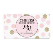 Mini Champagne Label Brautparty Gevor (Vorne)