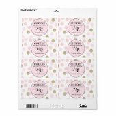 Mini Champagne Label Brautparty Gevor (Vorne)